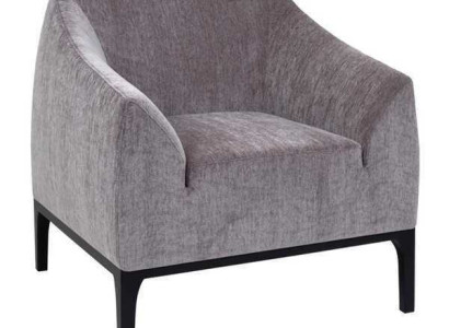 Gray Living room Armchair Upholstered Chair Single Seater Modern Relax Chair